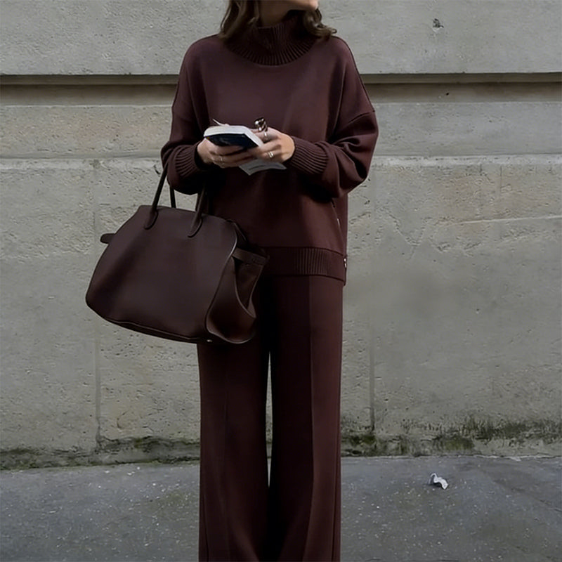 🤩🤩2026 New Arrivals 50% OFF💥High-Neck Side-Zip Sweatshirt & Pants Set 👚👖