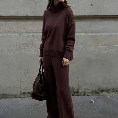 🤩🤩2026 New Arrivals 50% OFF💥High-Neck Side-Zip Sweatshirt & Pants Set 👚👖