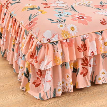 🤩🤩Limited-time 50% off⏰3-Piece Ruffled Bed Skirt Set🛏️