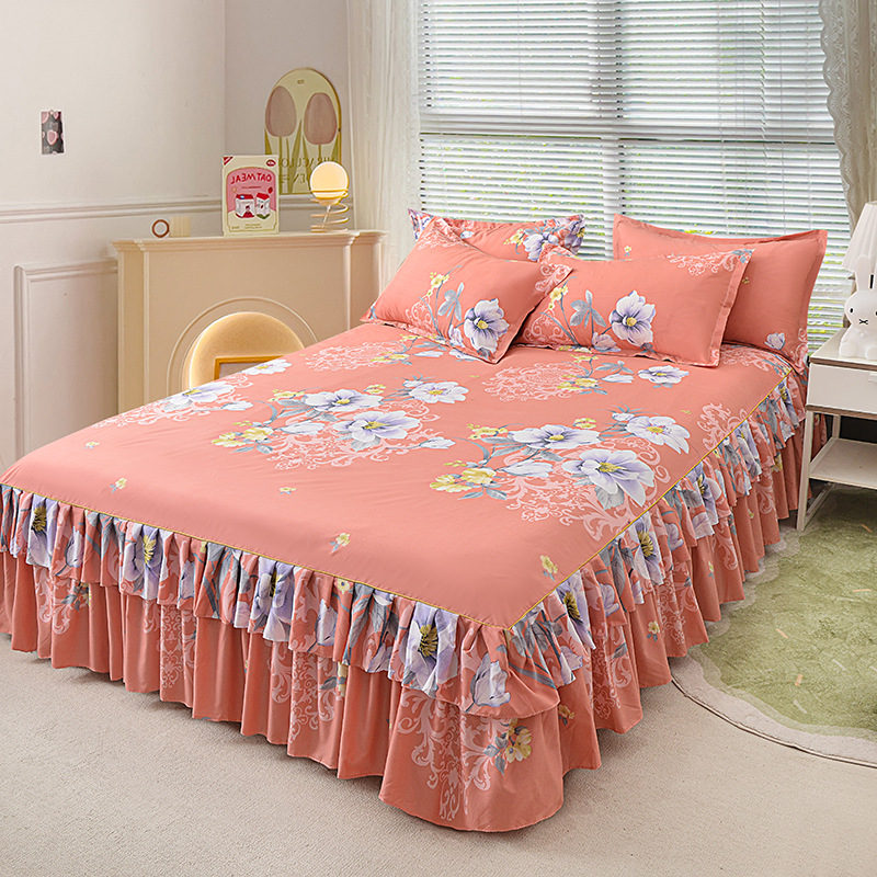 🤩🤩Limited-time 50% off⏰3-Piece Ruffled Bed Skirt Set🛏️