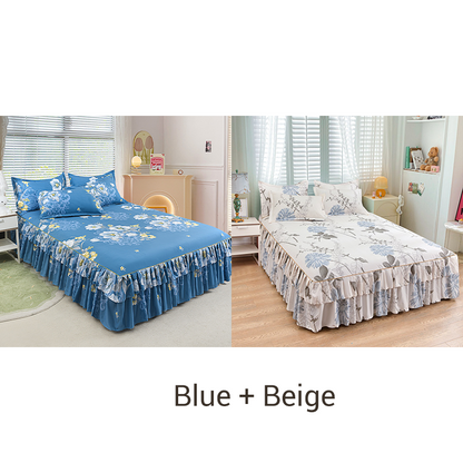 🤩🤩Limited-time 50% off⏰3-Piece Ruffled Bed Skirt Set🛏️