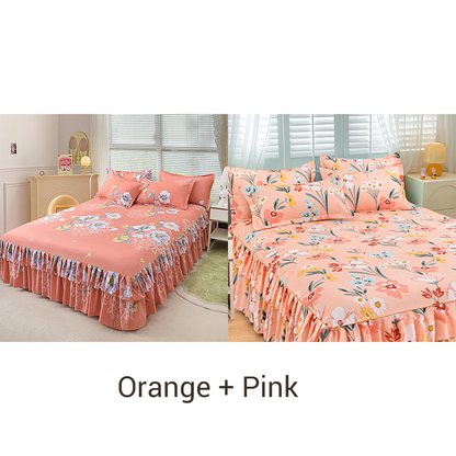 🤩🤩Limited-time 50% off⏰3-Piece Ruffled Bed Skirt Set🛏️