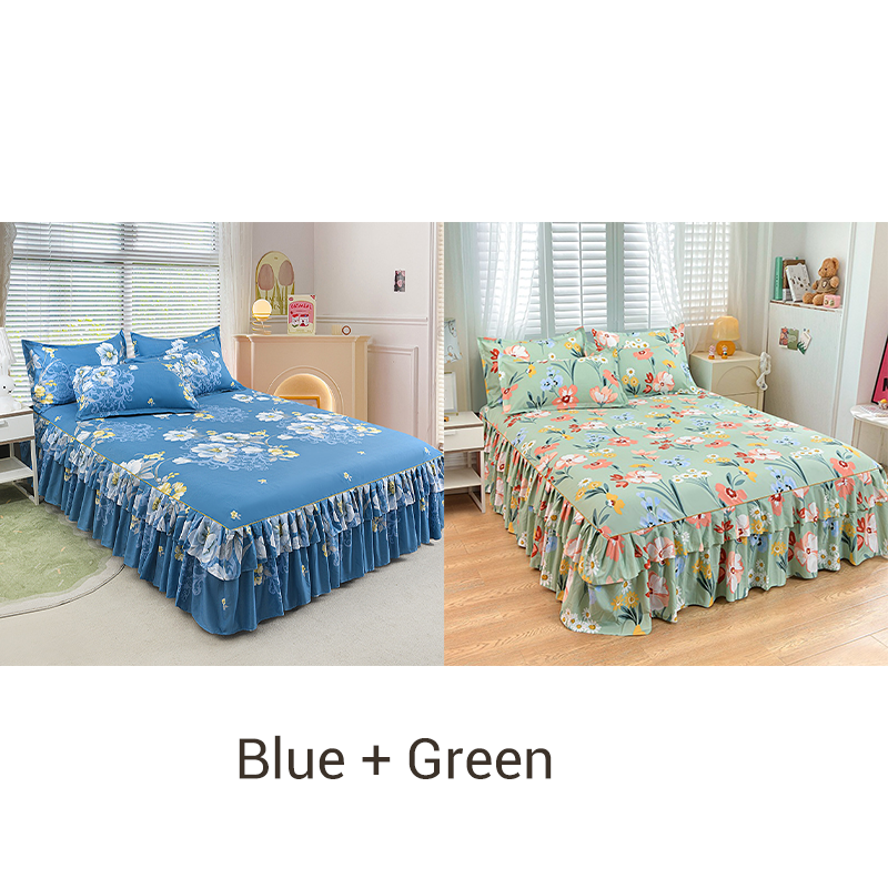 🤩🤩Limited-time 50% off⏰3-Piece Ruffled Bed Skirt Set🛏️