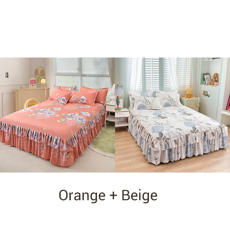 🤩🤩Limited-time 50% off⏰3-Piece Ruffled Bed Skirt Set🛏️