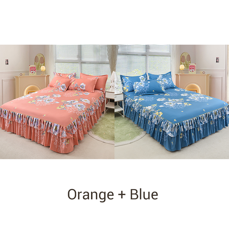 🤩🤩Limited-time 50% off⏰3-Piece Ruffled Bed Skirt Set🛏️