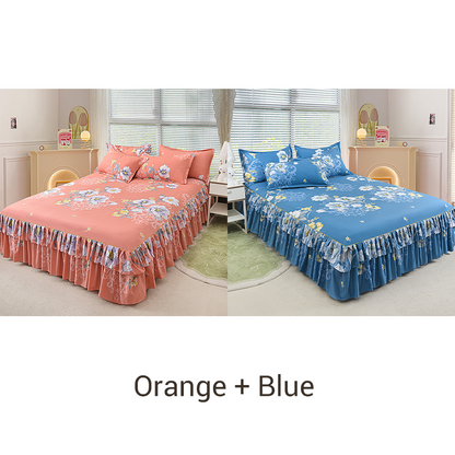 🤩🤩Limited-time 50% off⏰3-Piece Ruffled Bed Skirt Set🛏️