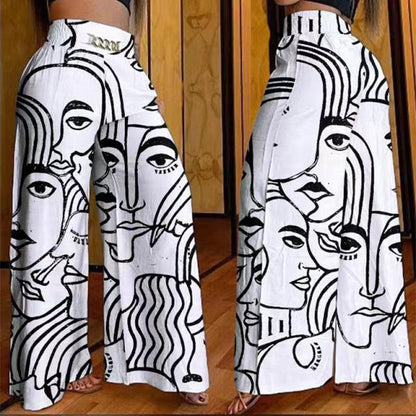 🤩🤩Time-Limited Special⏰Women's High-Waist Wide-Leg Trousers with Belt Accent